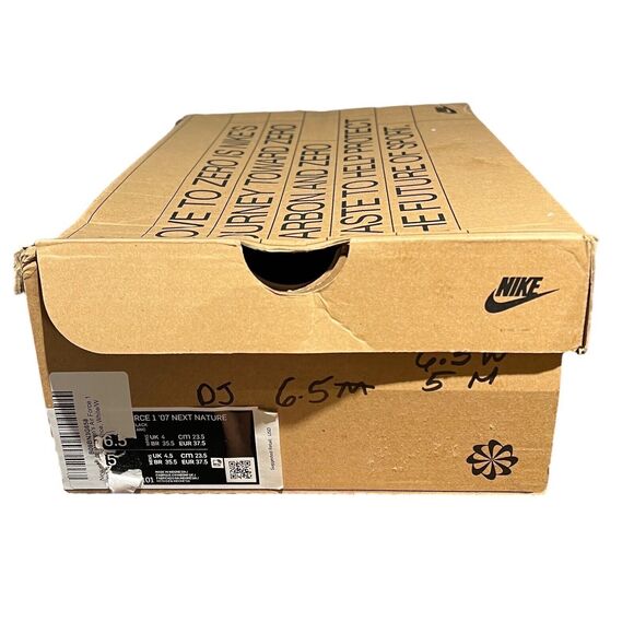 NIKE‎ AIR FORCE 1 Sneakers Women’s 6.5 White 07 NEXT NATURE [DC9486-101] - Picture 4 of 13